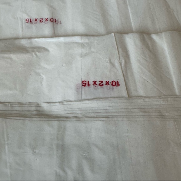 Vintage Unused Woolworth 10x2x15 White Plastic New Shopping Bags Lot 25 - Picture 5 of 7